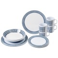Brunner - Melamine Set Bluebay - Geschirr-Set Gr 16 Pieces grau/weiß