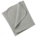 Engel - Baby-Decke mit Muschelkante - Decke Gr 80 x 100 cm grau
