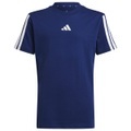 adidas - Kid's 3 Stripes Tee 160 - T-Shirt Gr 128 blau