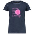 CMP - Girl's Slub Jersey T-Shirt - T-Shirt Gr 110 blau
