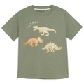 Minymo - Kid's T-Shirt S/S Slub Yarn Dino - T-Shirt Gr 86 oliv