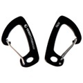 Ticket to the Moon - Lightest Carabiner 6kN - Pair - Schnappkarabiner schwarz