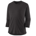 Patagonia - Women's Merino 3/4 Sleeve Bike Jersey - Merinoshirt Gr S schwarz/grau
