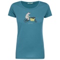 GreenBomb, GreenBomb - Women's Bike Cargo Raccoon Loves T-Shirt - T-Shirt Gr XL türkis