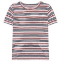 KnowledgeCotton Apparel - Women's Regular Linen Stripe - T-Shirt Gr XS bunt