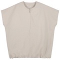 Jeanne Baret - Women's Sunflower Short-Sleeved Blouse - T-Shirt Gr 34 beige/grau