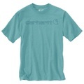 Carhartt - Core Logo S/S - T-Shirt Gr XL türkis