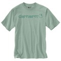 Carhartt - Core Logo S/S - T-Shirt Gr XS türkis