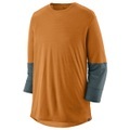 Patagonia - Merino 3/4 Sleeve Bike Jersey - Velotrikot Gr L orange/braun