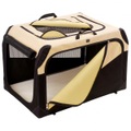 Hunter - H-Box faltbar - Hundezubehör Gr 61 x 46 x 43 cm;76 x 51 x 48 cm beige /schwarz