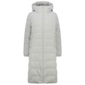 CMP - Women's Long Coat Fix Hood Nylon Silk Touch - Mantel Gr 34;38;40;42;46 blau;grau