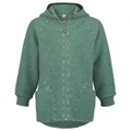 Engel - Baby-Jacke mit Kapuze und Reissverschluss - Wolljacke Gr 86/92 türkis