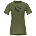 Norrøna - Women's Fjørå Wool T-Shirt - Velotrikot Gr L oliv