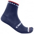 Castelli - Rosso Corsa Pro 9 Sock - Velosocken Gr L/XL blau