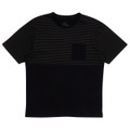 Mazine - Halfway Striped T - T-Shirt Gr S schwarz