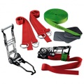 Slackline-Tools - Air'n Jump - Slackline Gr 25 m rot/grün