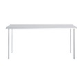 Aluminium-Tisch 2, Farbe weiss, Grösse b. 160 x t. 80 cm