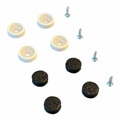 Vitra, DAW/DSW Gleiter für Plastic & Fiberglas Stühle, Einsatzbereich filzgleiter für hartböden, Farbe weiss