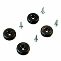 Vitra, DAW/DSW Gleiter für Plastic & Fiberglas Stühle, Einsatzbereich kunststoffgleiter für teppichböden, Farbe schwarz