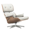 Lounge Chair - White Edition, Masse neue masse, Lederbezug premium f olive 74, Gleiter weiss für hartböden