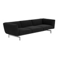 Avio 3er Kompakt Sofa, Polster Farbe 130t (tonus), Gestell aluminiumfarbig, lackiert