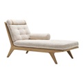 Klismos Chaiselongue, Farbe natur, Polster Farbe 130t (tonus)