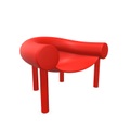 Sam Son Low Chair Sessel, Farbe rot 1004 c