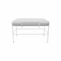 Traffic_2 Ottoman Outdoor Hocker, Bezug polyhedra 1101 - weiss