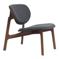 Zenso Lounge Sessel, Holz eiche, Stoff remix 0692