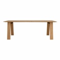 Bondt Rechteck-Tisch, Holz esche weiss geölt, Grösse b. 200 × t. 100 cm