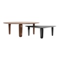 Kuyu Loungetisch, Holz eiche, Höhe h. 32 cm, Grösse (KUYU) d. 120 cm (rund)