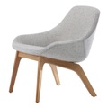 Morph Lounge Sessel, Holz eiche, Stoff remix 0233