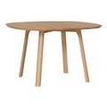 Rail Dine Tisch, Holz esche weiss geölt, Grösse b. 120 × t. 120 cm