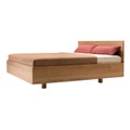 Simple Hi Bold Bett, Holz eiche wild, Für Matratze b. 200 × l. 200 cm, Kopfteil h. 93 cm