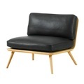 Spine 1710 Lounge Chair Sessel , Bezug stoff remix3 - 733 blue, Gestell esche schwarz