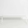 Week-End backless Bench Bank, Farbe weiss