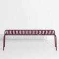 Week-End backless Bench Bank, Farbe burgundy