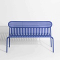 Week-End Bench Rückenlehne-Bank, Farbe blau