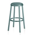 ZA Barstool Barstuhl, Ausführung aluminium, light blue