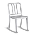 Heritage Rocking Chair Schaukelstuhl, Ausführung aluminium, gebürstet