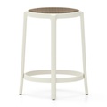 Emeco, On & On Plywood Seat Counter Stool Hochstuhl, Farbe white, Sitz holz, nussbaum