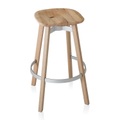 Emeco, SU Barstool Barstuhl, Sitz holz, eiche, Gestell holz, natural