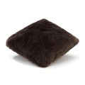 Kissen Nube, Grösse l. 40 x b. 40 cm, Ausführung double-sided, Farbe dark chocolate