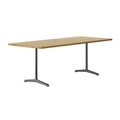 t-1670 Delta Tisch, Grösse b. 180 x t. 90 cm, Holz buche gebeizt/buche schwarz hg 203