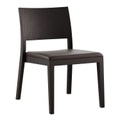 6-693 Lounge Esprit Stuhl, Holz buche weiss hg330, Bezug leder off-white 2110