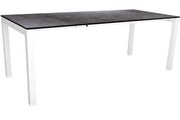 Stern Ausziehtisch 160/210X90Cm Select Aluminium Weiss Mit Tischplatte Silverstar Vintage Grau