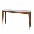 Pols Potten, Pols Potten Table Glass Walnut Wood Blue/Grey Glas