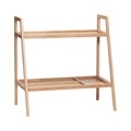 Huebsch Regal m/2 Ablagen, Eiche, Natur