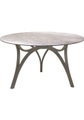 Stern, Stern Tisch Curve Ø 134 cm Teak Patina Grau Mit Tischplatte Silverstar 2.0 Dekor