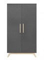 Bopita 2-Türiger Schrank Kyan Deep Grey/Natur
